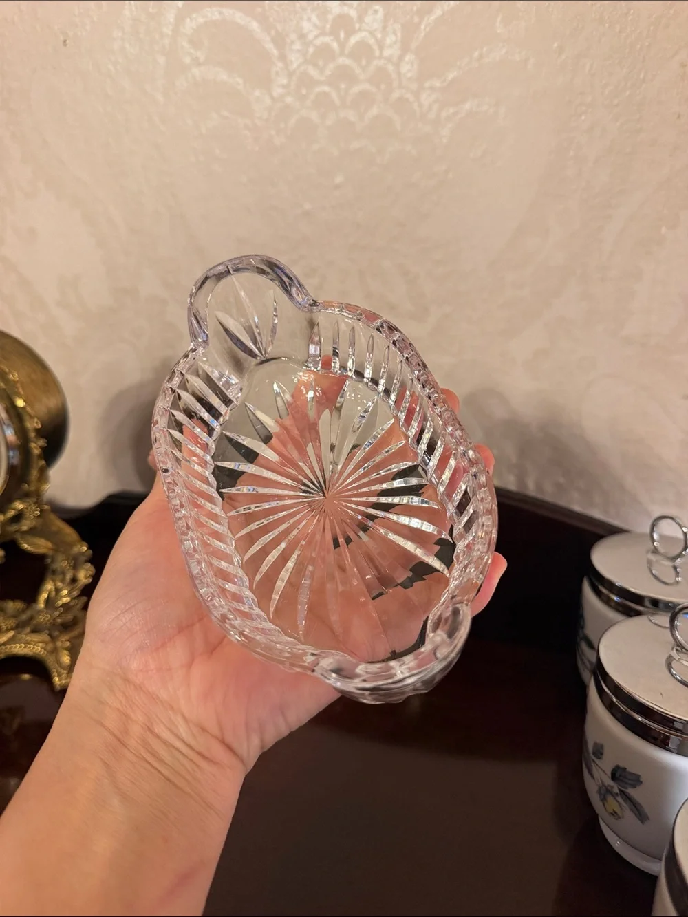 Waterford Crystal  tray , trinket Dish, soap dish ,